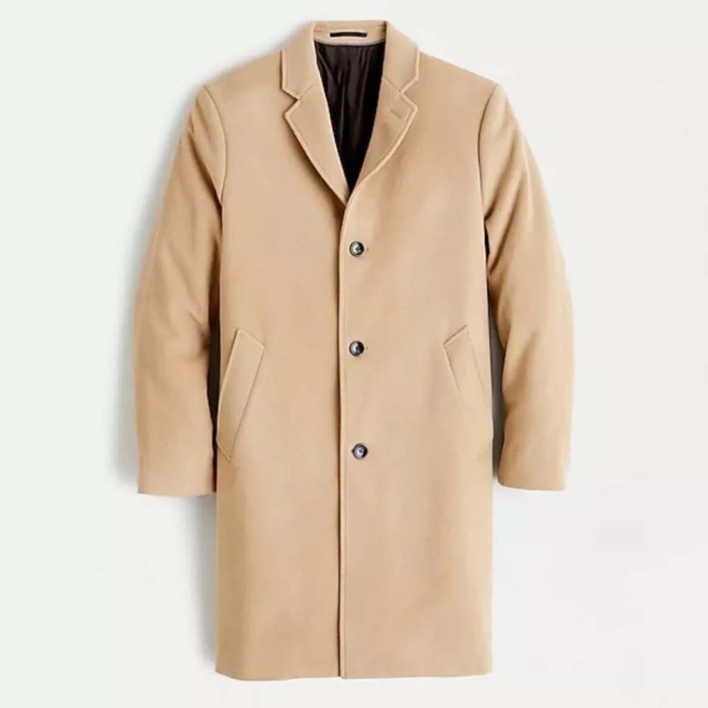 Men’s J. Crew Ludlow Topcoat (Size 42R) - Vintage Camel